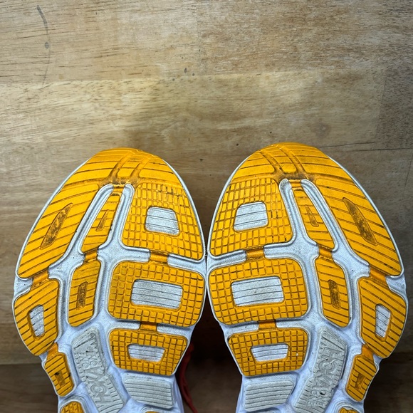 Hoka One One Bondi 7 CUSHIONED Womens Size 9 Running Shoes Sneakers Coral - Picture 10 of 12